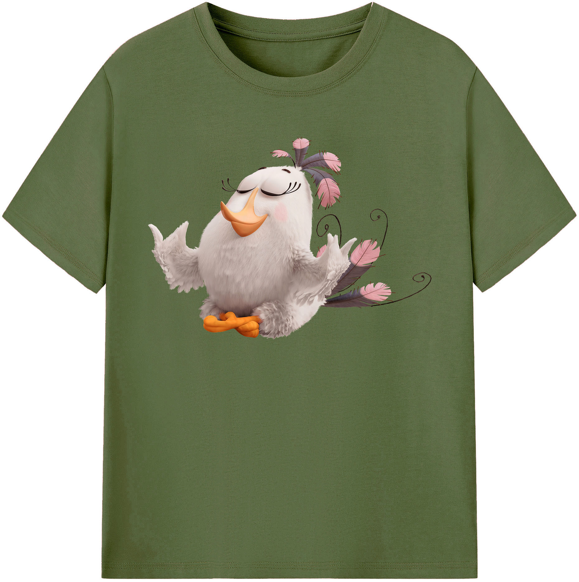 （画像用） Angry Birds アングリーバード 綿100％半袖Tシャツ（フロントプリント）